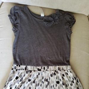 Cherokee Gray bodice dress with chiffon skirt